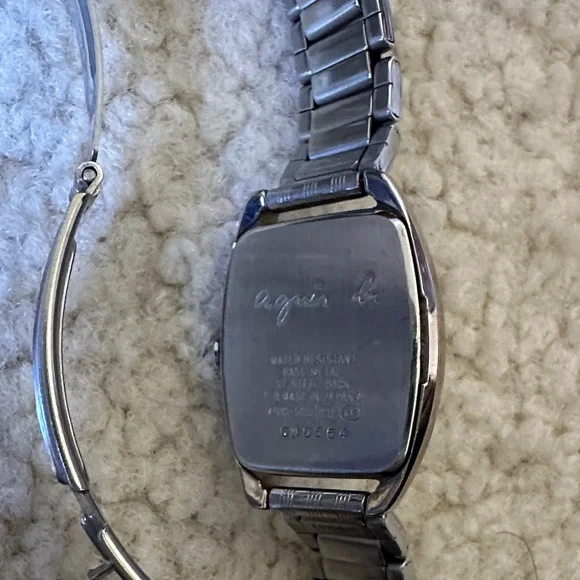 agnes b. V700-5110 beige used watch